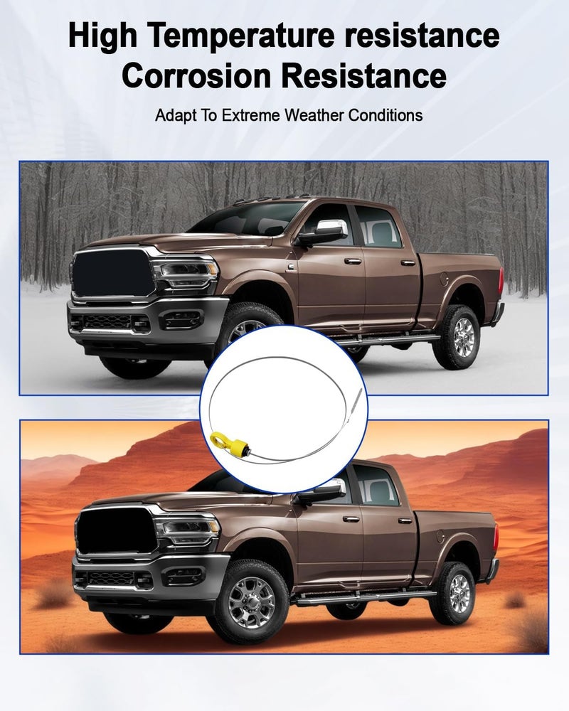 TIKSCIENCE 53034117AB Transmission Fluid Dipstick Fit for Dodge Ram 2500 3500 6.7L 68RFE 2007-2022 Replace 53034117AA, Transmission Fluid Level Indicator - Image 2